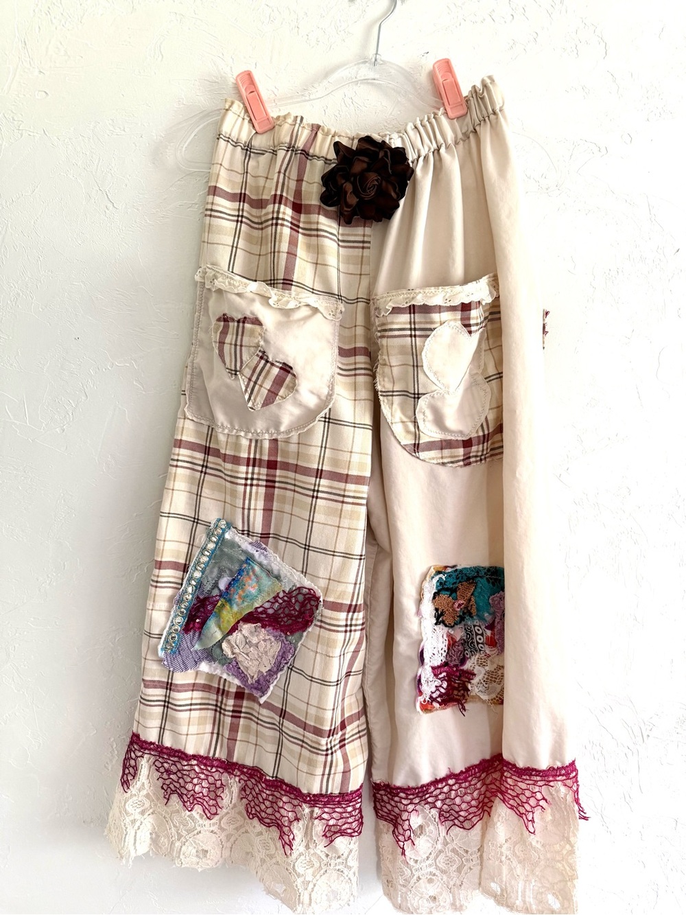 Upcycled Handmade Art Bloomer Pantaloon Pants Size Up to Large